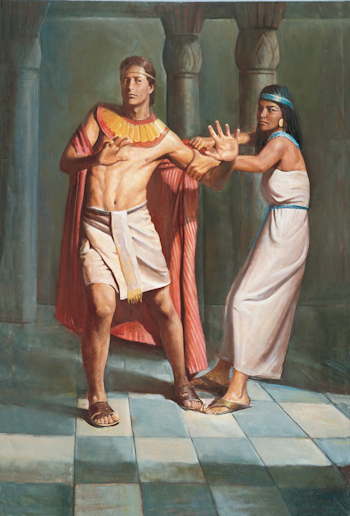 Joseph resists Potiphar's wife